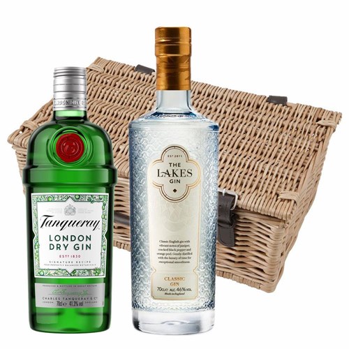 Lakes Gin & Tanqueray Gin Twin Hamper (2x70cl)